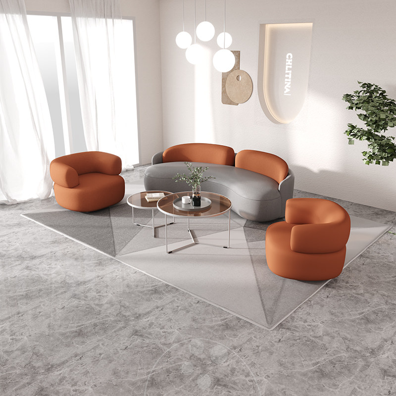 Tech Office Reception - أريكة من القماش التقني الإيطالي بتصميم