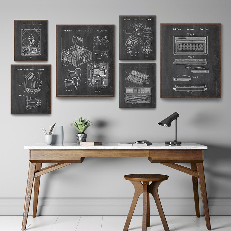 مجموعة من 6 ملصقات جدارية بتصم - مراجعة Office Tech Room وسعره