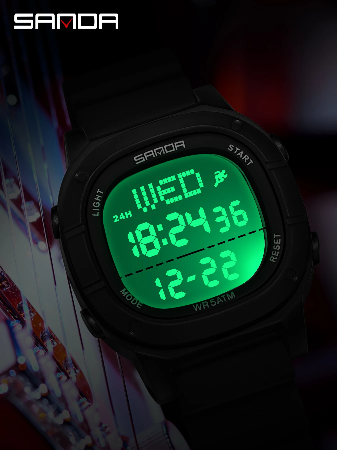 ساعة إلكترونية رجالية عصرية جد - مراجعة Digital Timer Countdown وسعره