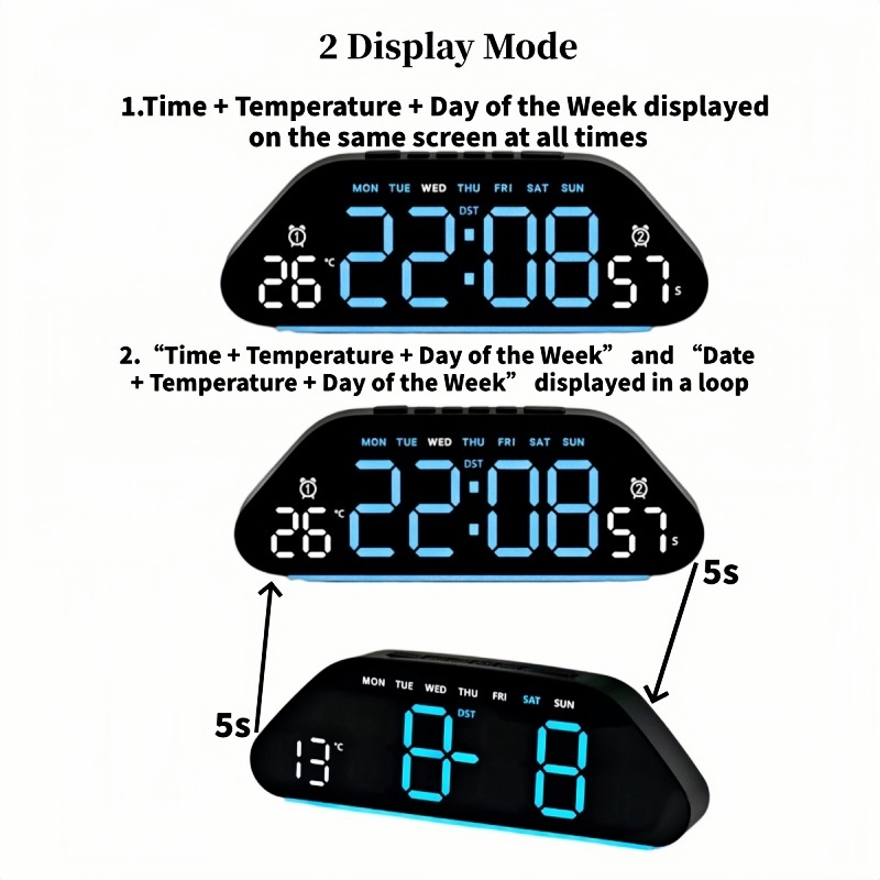 ساعة منبه رقمية LED مع عرض درج - مراجعة Digital Timer Countdown وسعره