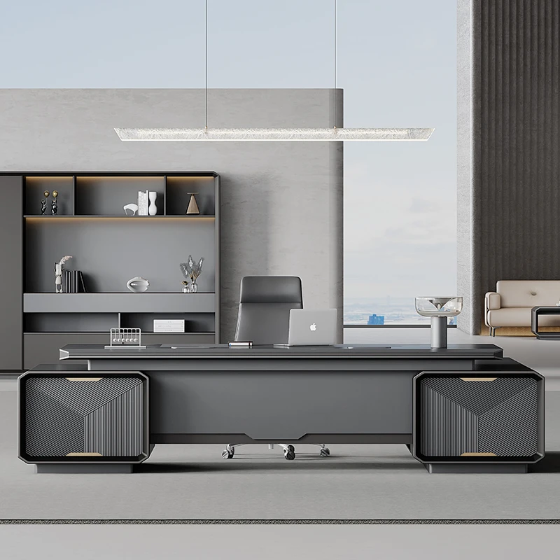 -مكتب عمل خشبي فاخر حديث، تصمي - مراجعة Office Tech Design وسعره