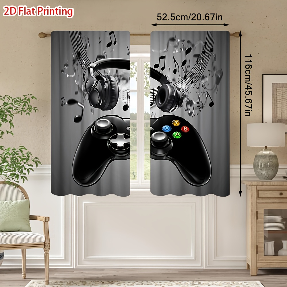 قطعتان من ستائر غرفة الألعاب ب - مراجعة Office Tech Room وسعره